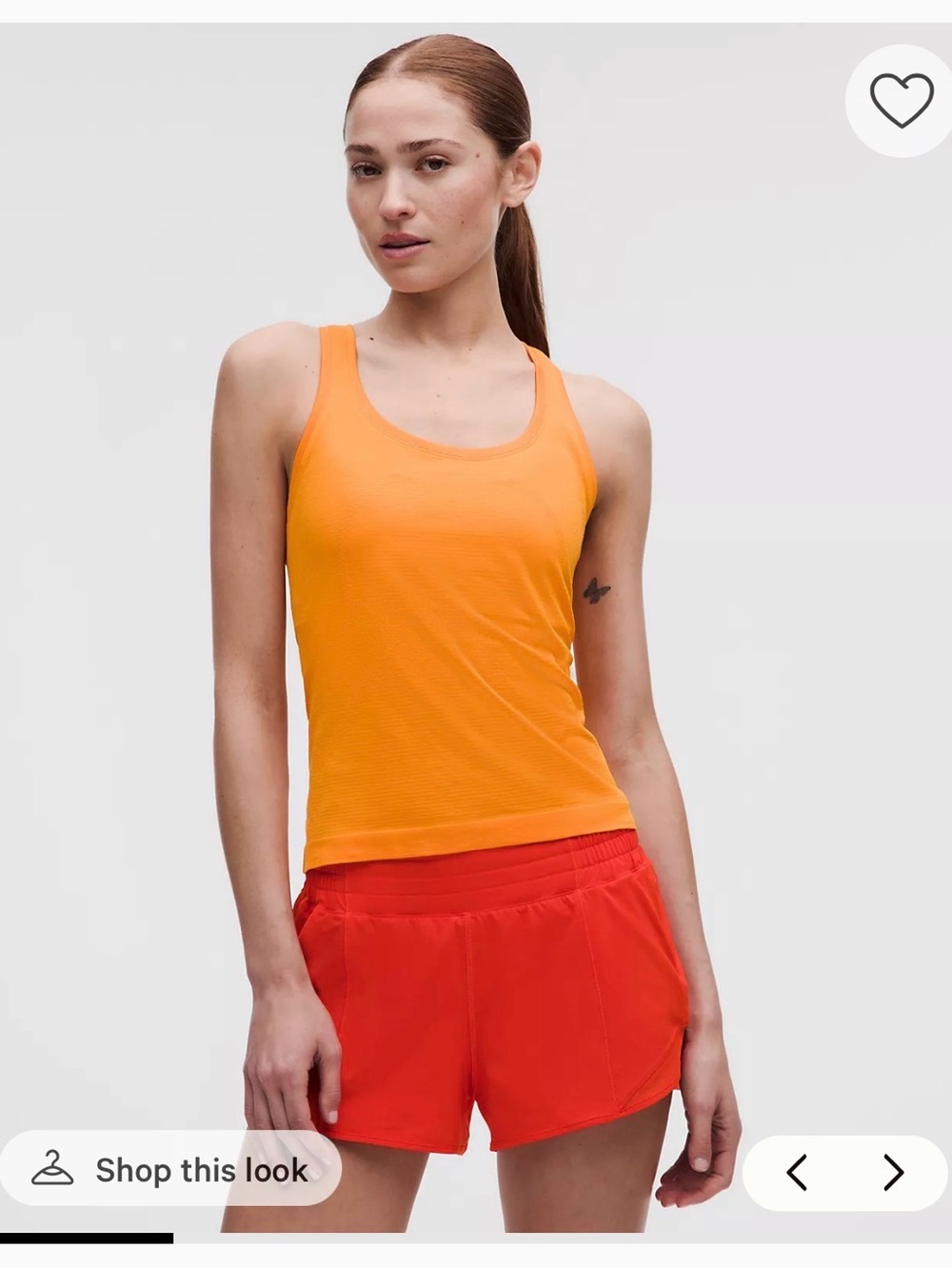 Swiftly Tech Racerback Tank Top 2.0
Waist Length - Citrus